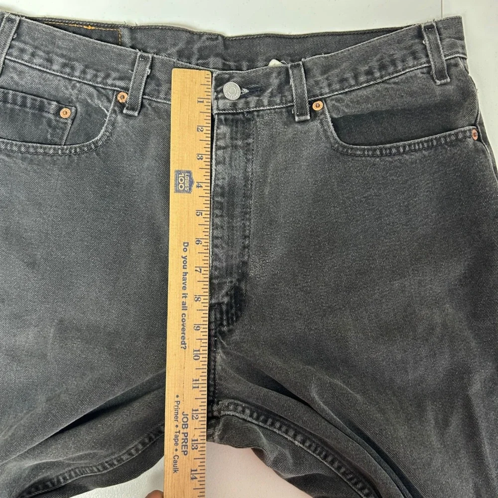 VTG Levi's 550 Relaxed Fit Jeans Mens 38x32 (Fit 36x30) Faded Black Tapered Leg